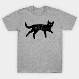 Cat Person in Silhouette T-Shirt